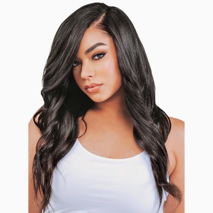 Kelsey - Virgin Cambodian Hair - Light/Medium Yaki Coarse - InVisiRoot® Thin-Part™️Wig