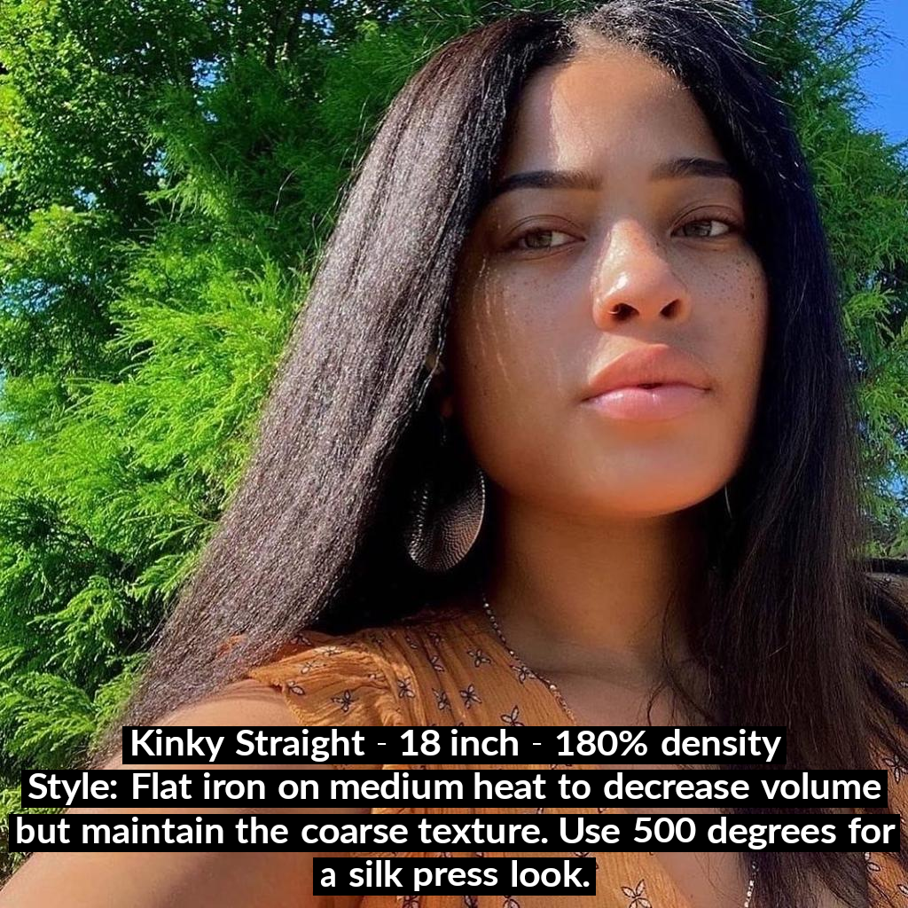 Jada - Virgin Cambodian Hair - Kinky Straight - InvisiRoot Thin-Part Wig™️