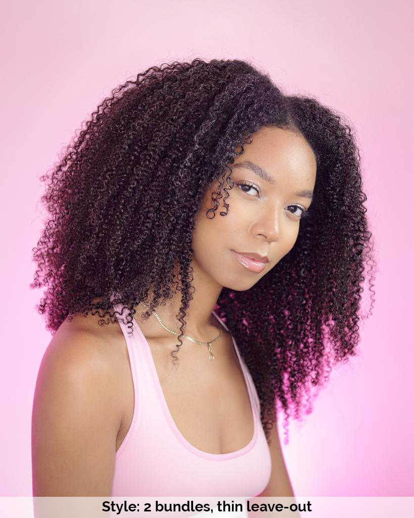 Upgrade from competitor's Follicle Fusion™ Clip-ins to our Patented InVisiRoot® Clip-ins. Experience True Undetectable Results: This is Nicole Burmese 4A Kinky Curly texture  InVisiRoot® Clip-ins