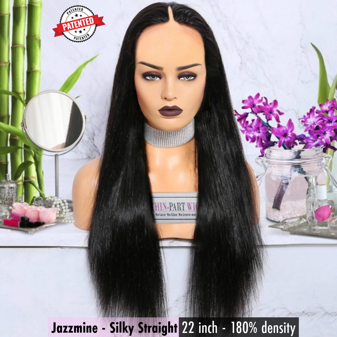 Jazzmine - Virgin Cambodian Hair - Silky Straight - InVisiRoot® Thin-Part Wig™️