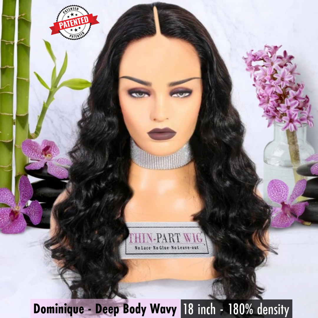 Dominique - Virgin Cambodian Hair - InVisiRoot® Thin-Part Wig™️