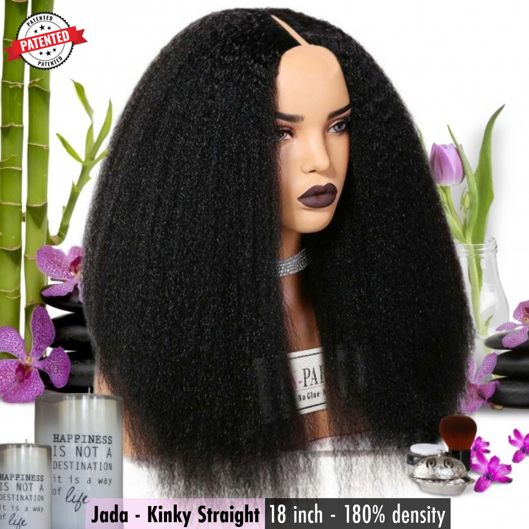 Jada - Virgin Cambodian Hair - Kinky Straight - InVisiRoot® Thin-Part™️Wig