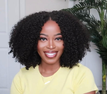 Kayla - 3c - Virgin Burmese Hair - Loose Kinky Curly - InvisiRoot Thin-Part Wig™️