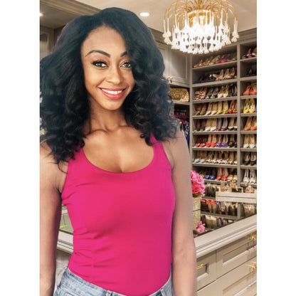 Jada (Kinky Straight) -  Virgin Cambodian Hair - 10 Minute Sew-in™️ U Part Wig with InVisiRoot® Closure Pieces